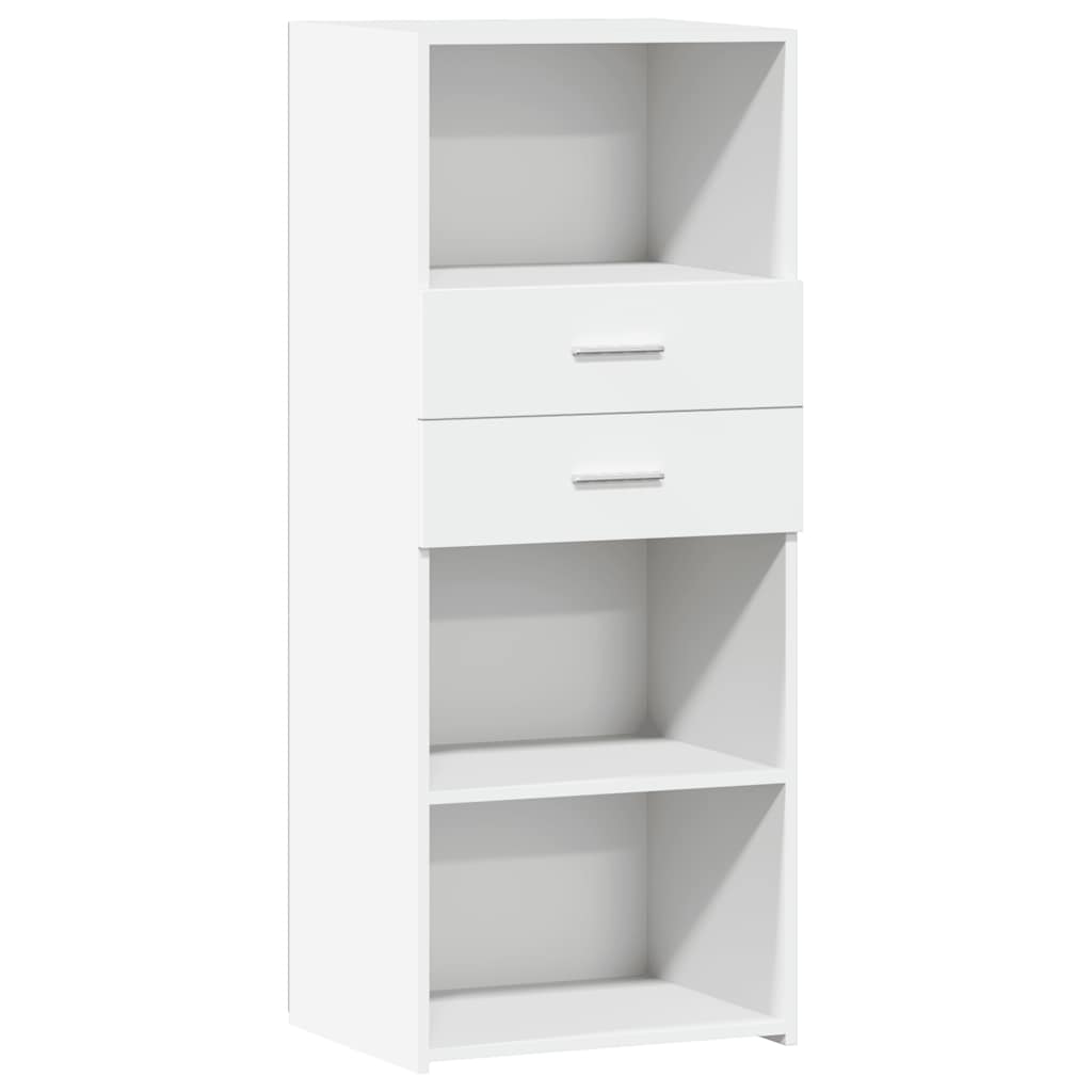 Highboard Weiß 50x42,5x124 cm Holzwerkstoff
